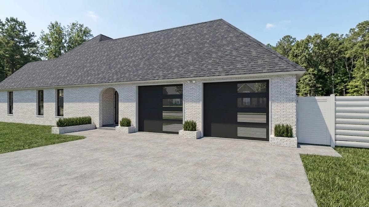 Plan 774003MWK: Spacious 3-Bed Ranch House Plan with Split Bedrooms and Bonus - Image #20 - Contemporary, New American, Ranch, Southern, Transitional