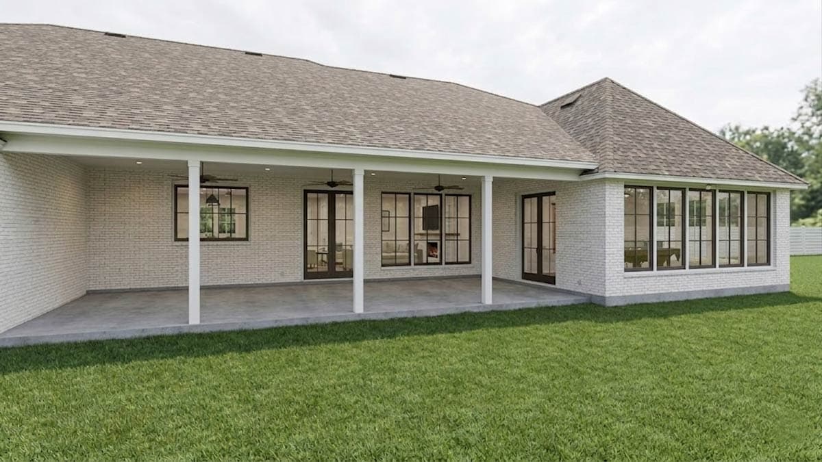 Plan 774003MWK: Spacious 3-Bed Ranch House Plan with Split Bedrooms and Bonus - Image #19 - Contemporary, New American, Ranch, Southern, Transitional