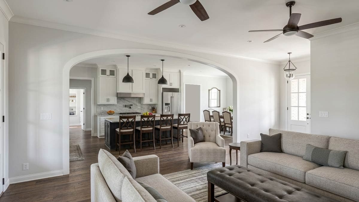Plan 774003MWK: Spacious 3-Bed Ranch House Plan with Split Bedrooms and Bonus - Image #5 - Contemporary, New American, Ranch, Southern, Transitional