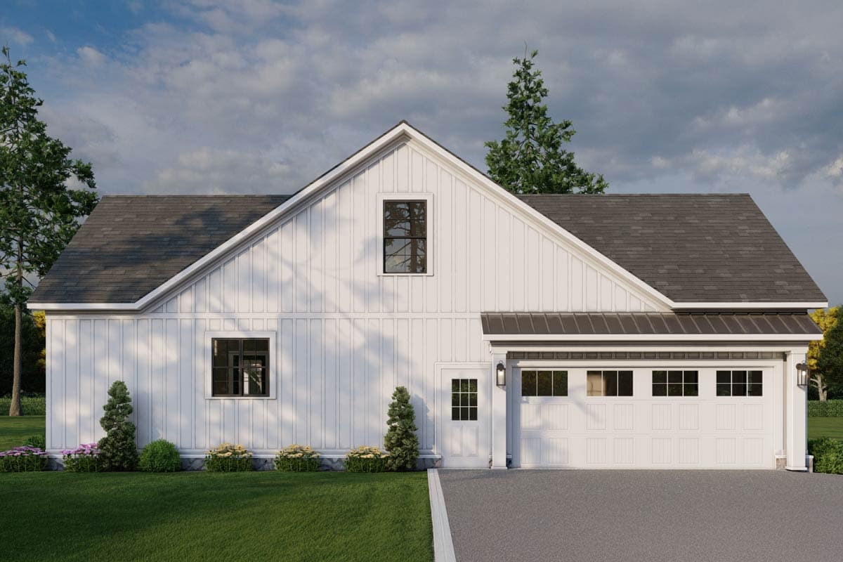Plan 70931MK: Modern Farmhouse House Plan: Split Beds, Bonus Room, Outdoor Fireplace - Image #10 - Farmhouse, Modern Farmhouse
