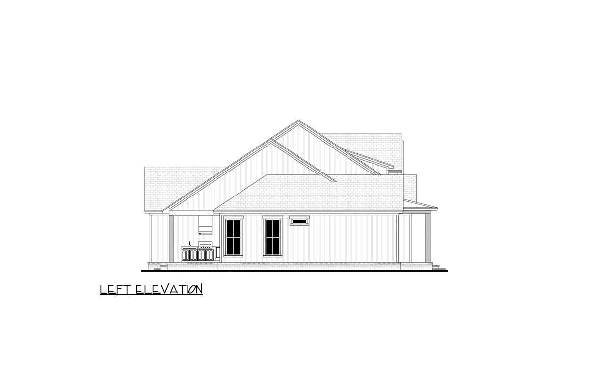 Plan 52021HZ: Expansive Modern Farmhouse House Plan with Home Office and Outdoor Kitchen - Image #10 - Modern Farmhouse, New American, Transitional