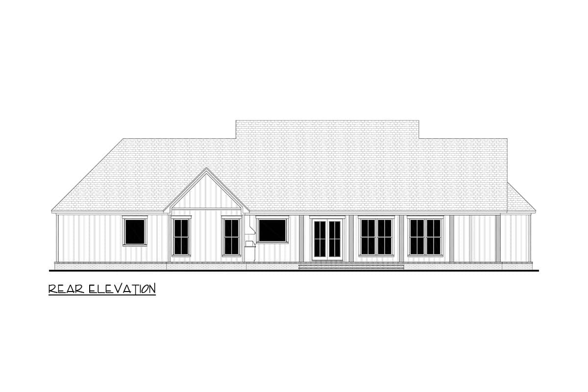 Plan 52021HZ: Expansive Modern Farmhouse House Plan with Home Office and Outdoor Kitchen - Image #11 - Modern Farmhouse, New American, Transitional