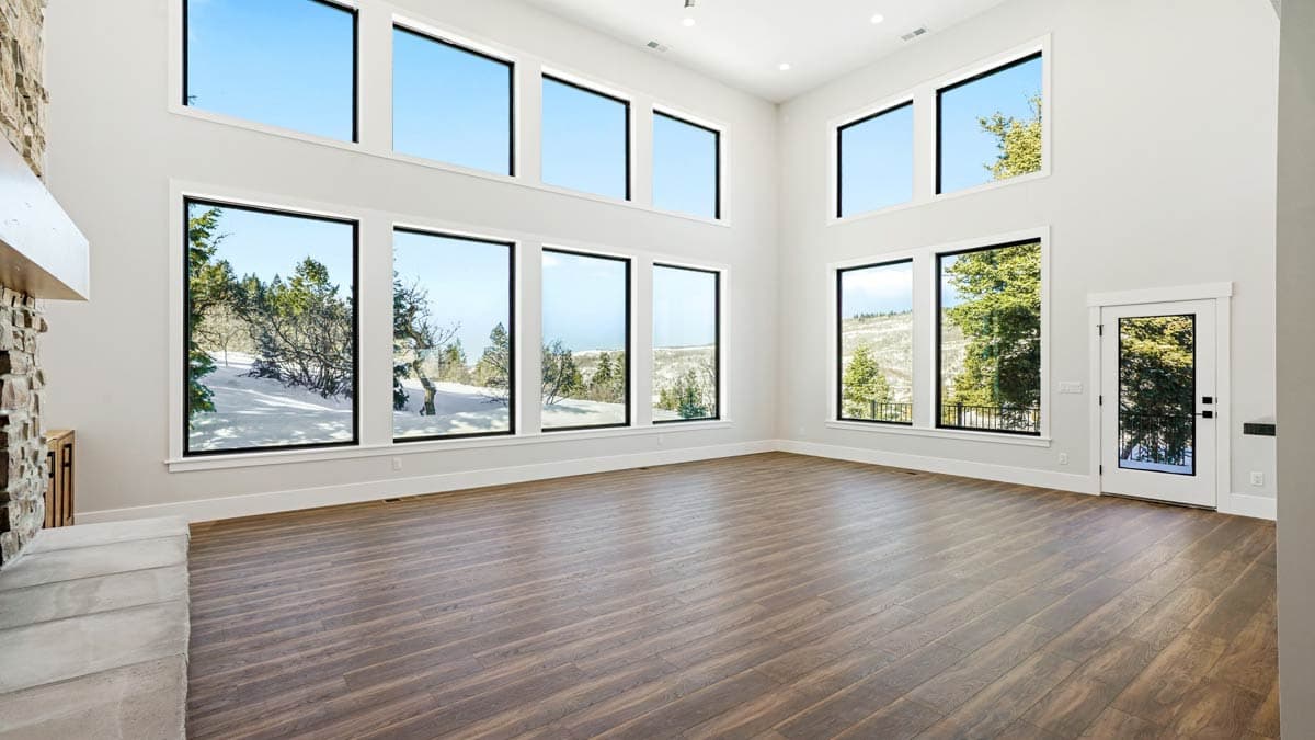 Plan 849052PGE: Expansive 5-Bedroom Mountain House Plan with Elevator and Two-Story Great Room - Image #8 - Contemporary, Mountain, Northwest