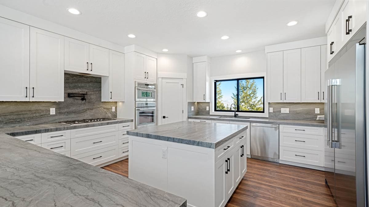Plan 849052PGE: Expansive 5-Bedroom Mountain House Plan with Elevator and Two-Story Great Room - Image #9 - Contemporary, Mountain, Northwest