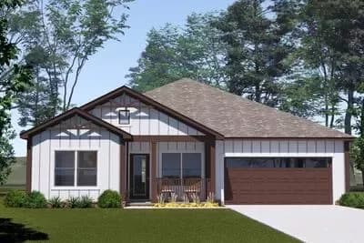 Traditional Ranch House Plan with Split Bedrooms and Butler Pantry