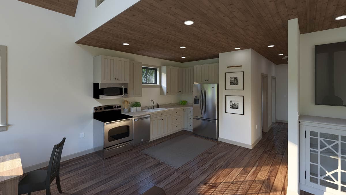 Plan 61676UT: Sleek Modern Scandinavian House Plan with Master Suite and Walkout Garage - Image #10 - Contemporary, Modern, Scandinavian