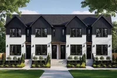 Stylish Multi-Family Contemporary House Plan with 8 Bedrooms