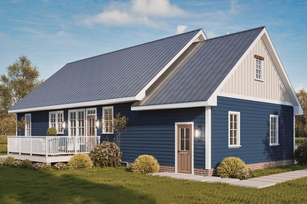 Plan 25936GE: Welcoming 3-Bedroom Country House Plan with Main Level Master - Image #9 - Cottage, Country
