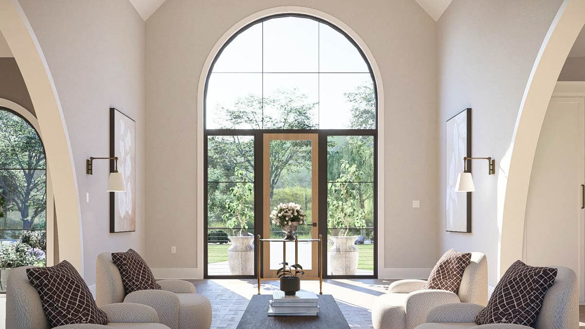 Plan 623568DJ: Grand Contemporary European House Plan with Main-Level Master and Den - Image #10 - Contemporary, European, Transitional