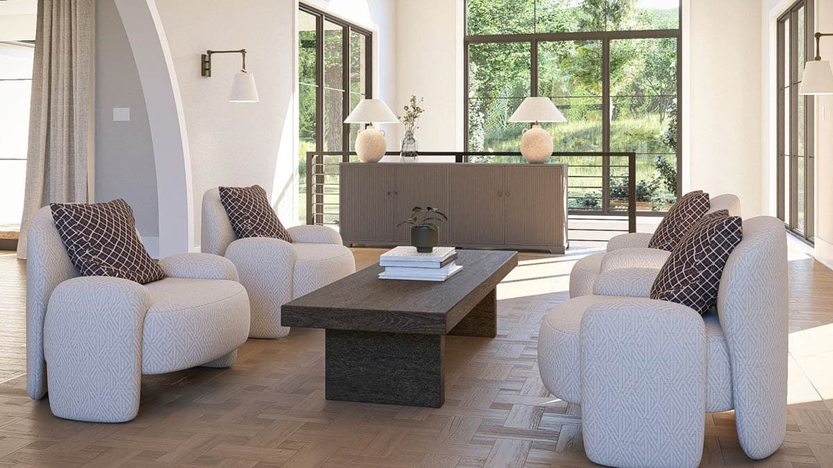 Plan 623568DJ: Grand Contemporary European House Plan with Main-Level Master and Den - Image #9 - Contemporary, European, Transitional