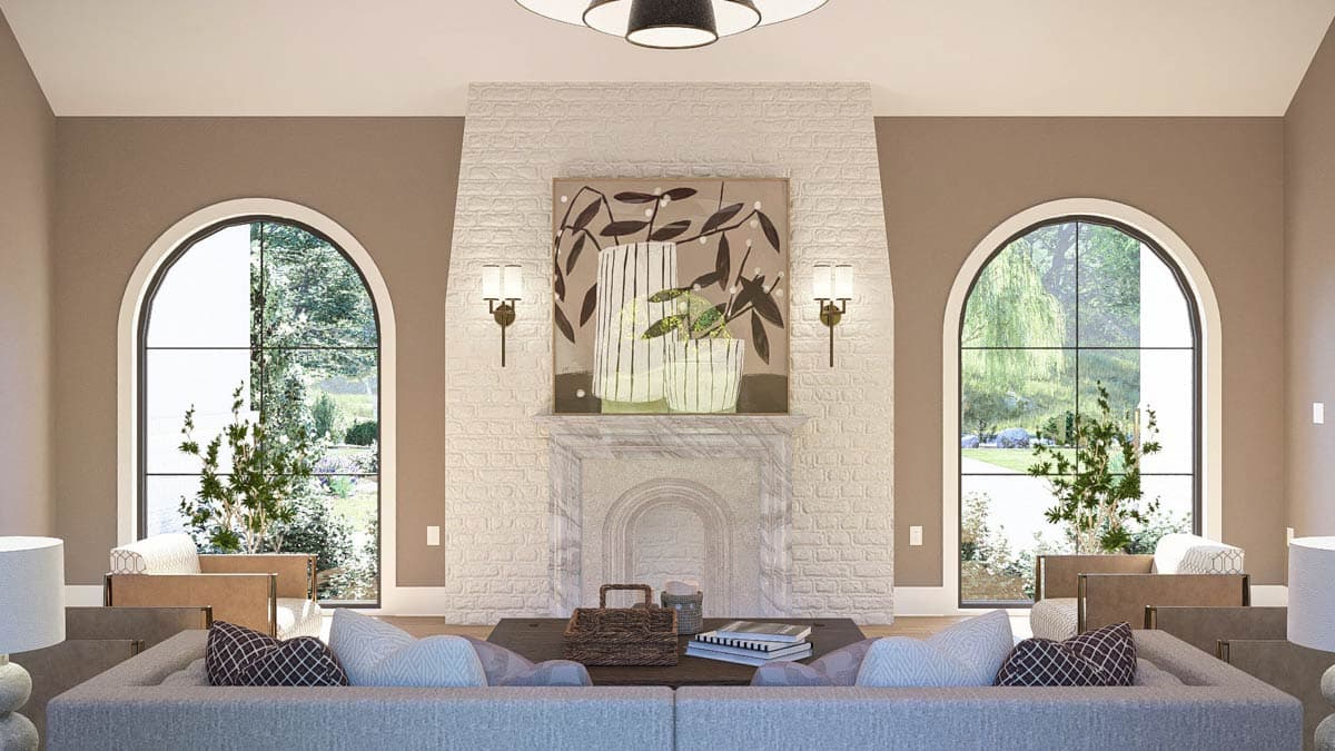 Plan 623568DJ: Grand Contemporary European House Plan with Main-Level Master and Den - Image #12 - Contemporary, European, Transitional