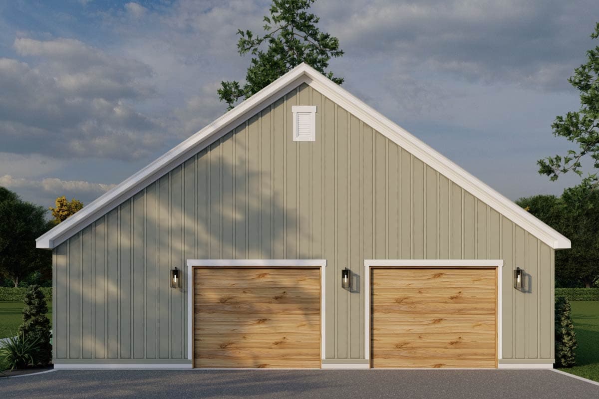 Plan 70933MK: Country Barndominium House Plan with Split Beds, Office, and Outdoor Fireplace - Image #16 - Barndominium, Country
