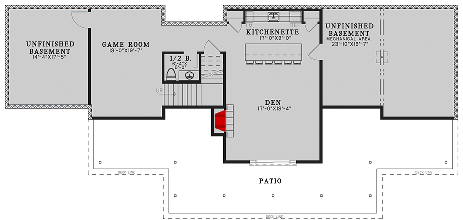 Plan 70936MK: Contemporary Mountain House Plan with Porte Cochere and Split Bedrooms - Floor Plan - Optional Lower Level - Contemporary, Mountain