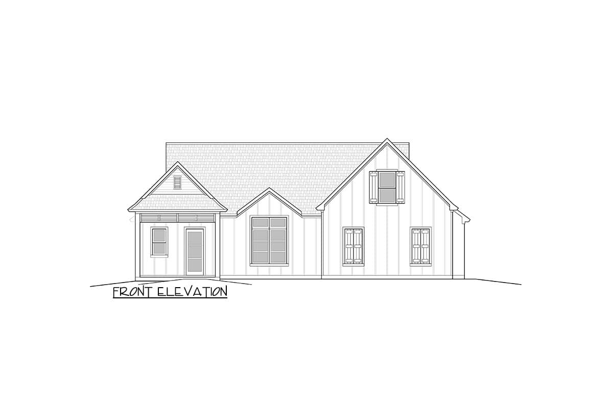Plan 125010LEW: Elegant 3-Bed Modern Farmhouse House Plan with Master on Main and Bonus Room - Image #10 - Country, Craftsman, Modern Farmhouse