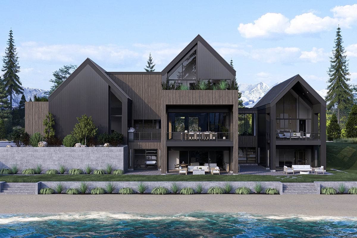 Plan 623571DJ: Striking Contemporary Scandinavian House Plan with RV Garage and Main-Floor Master - Image #8 - Contemporary, Scandinavian