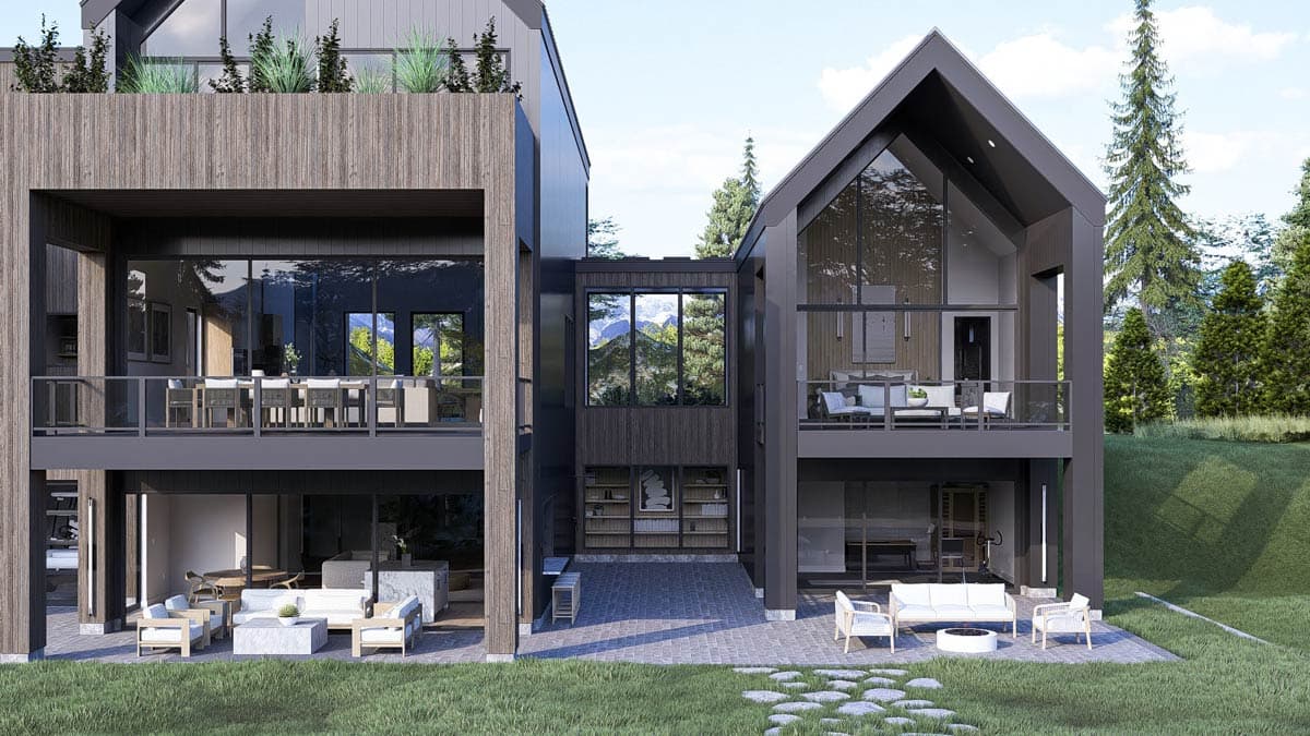 Plan 623571DJ: Striking Contemporary Scandinavian House Plan with RV Garage and Main-Floor Master - Image #9 - Contemporary, Scandinavian