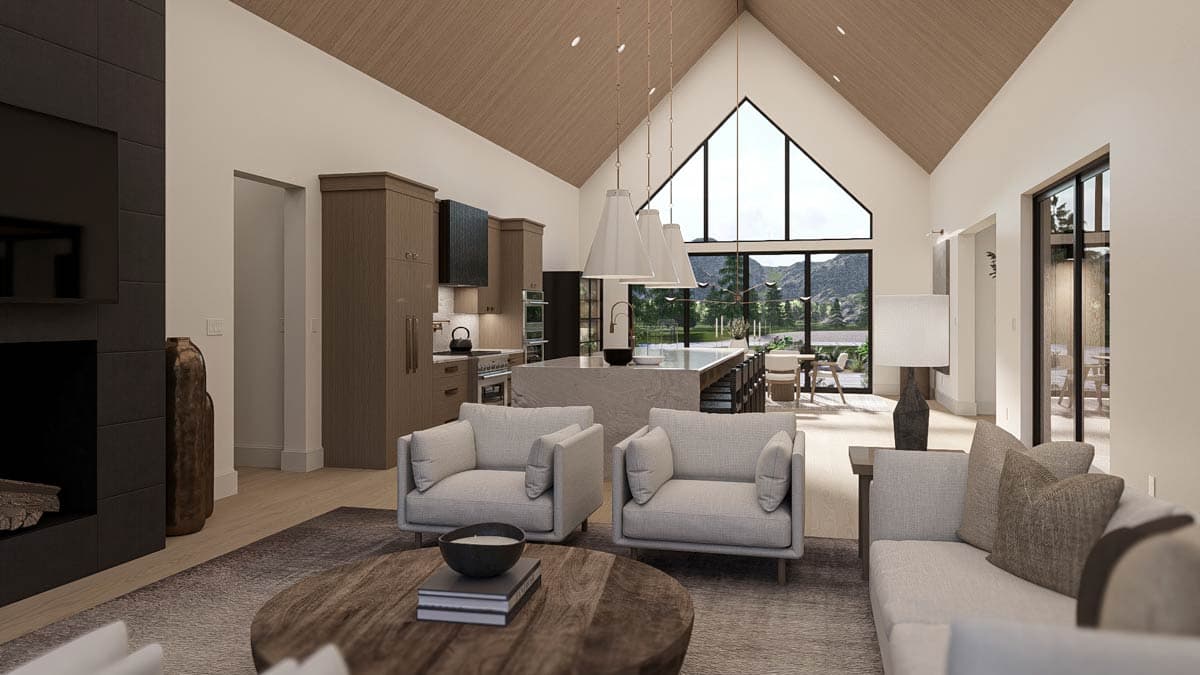 Plan 623572DJ: Modern Scandinavian 3-Bedroom House Plan with Expansive Porches and 3-Car Garage - Image #13 - Contemporary, Scandinavian