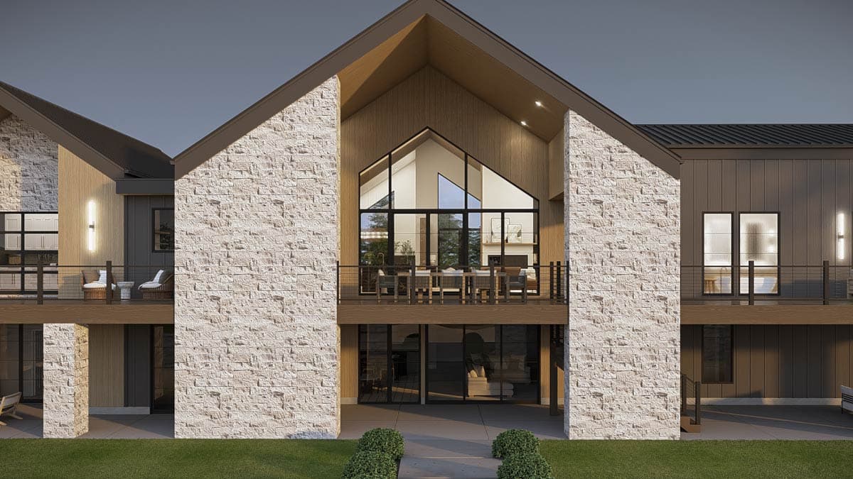 Plan 623573DJ: Modern Scandinavian House Plan with Expansive Porch and Optional Walkout - Image #6 - Contemporary, Scandinavian