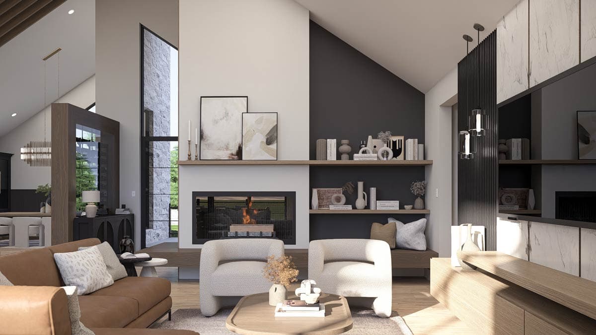 Plan 623573DJ: Modern Scandinavian House Plan with Expansive Porch and Optional Walkout - Image #10 - Contemporary, Scandinavian