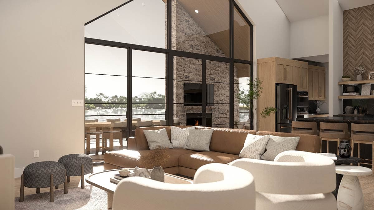 Plan 623573DJ: Modern Scandinavian House Plan with Expansive Porch and Optional Walkout - Image #9 - Contemporary, Scandinavian