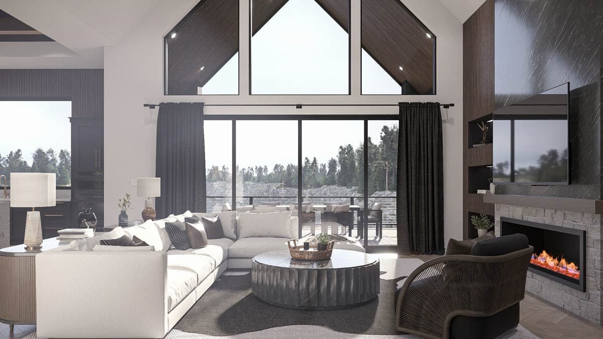 Plan 623574DJ: Contemporary Scandinavian Lake House Plan with Master on Main, 3-Car Garage - Image #16 - Contemporary, Scandinavian