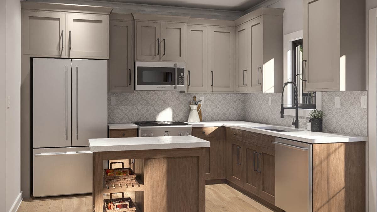 Plan 623575DJ: Stylish Two-Story Traditional House Plan: 2 Beds, 2.5 Baths, Upstairs Laundry - Image #10 - Traditional