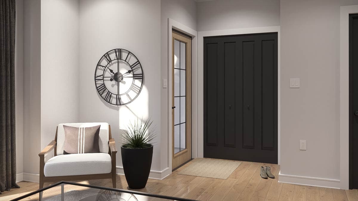 Plan 623575DJ: Stylish Two-Story Traditional House Plan: 2 Beds, 2.5 Baths, Upstairs Laundry - Image #11 - Traditional