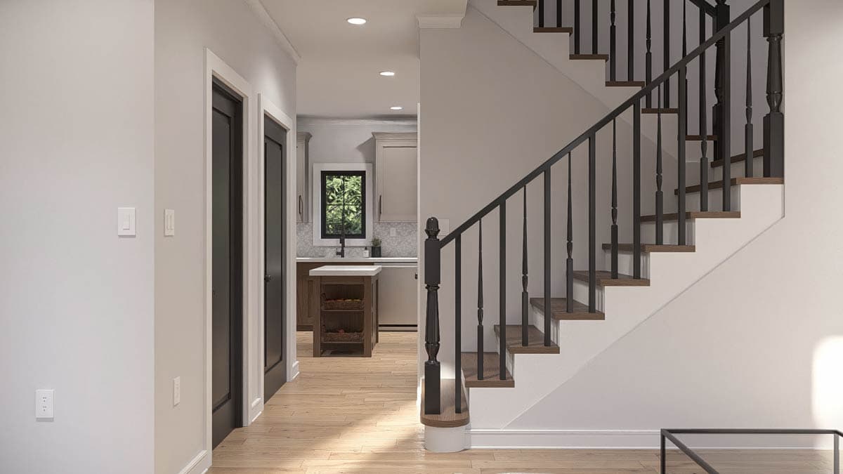 Plan 623575DJ: Stylish Two-Story Traditional House Plan: 2 Beds, 2.5 Baths, Upstairs Laundry - Image #15 - Traditional