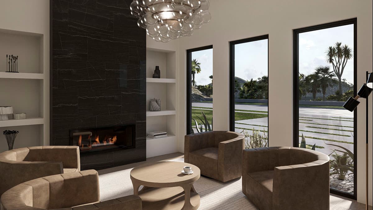 Plan 623577DJ: Modern House Plan with Split Bedrooms and Outdoor Kitchen - Image #13 - Contemporary, Modern