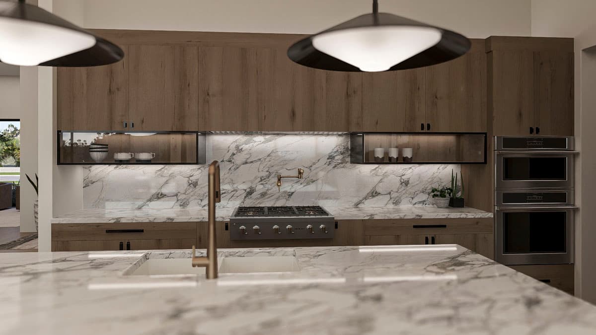 Plan 623577DJ: Modern House Plan with Split Bedrooms and Outdoor Kitchen - Image #17 - Contemporary, Modern