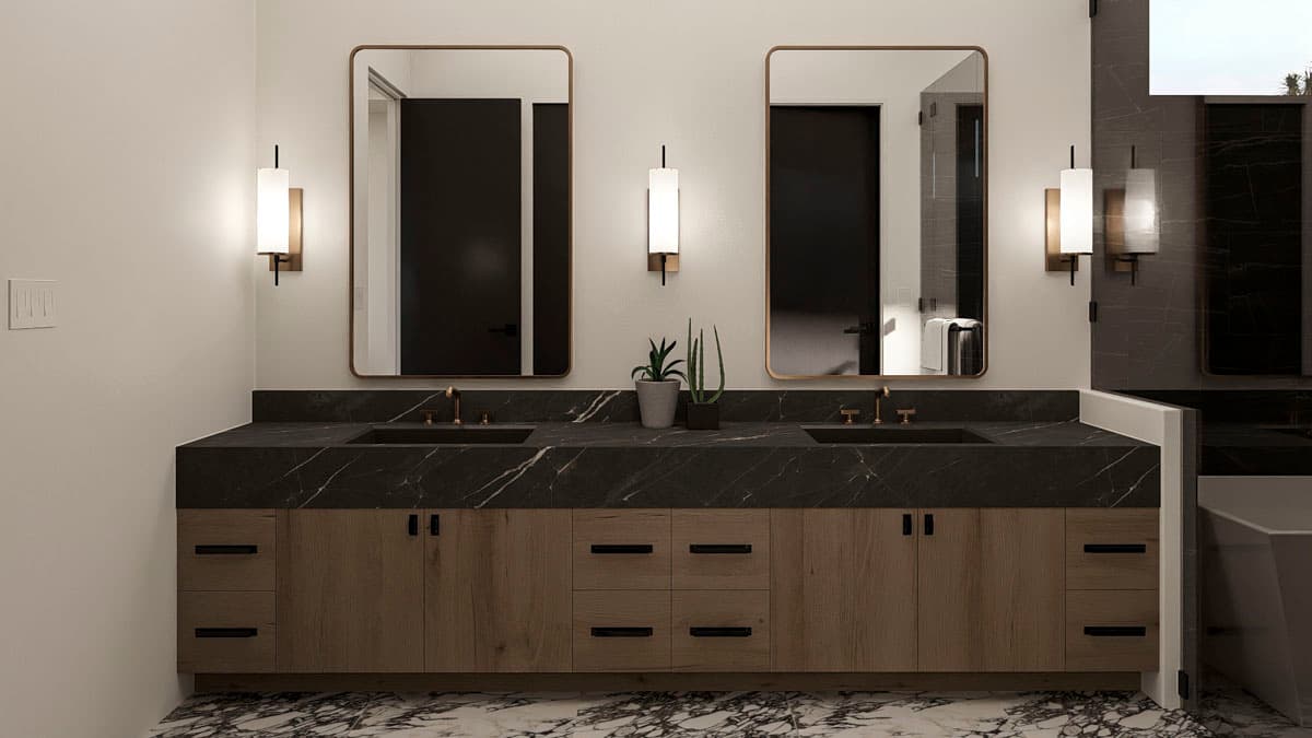 Plan 623577DJ: Modern House Plan with Split Bedrooms and Outdoor Kitchen - Image #22 - Contemporary, Modern