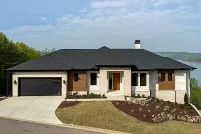 Contemporary Ranch House Plan with Master on Main and 2 or 3-Car Garage