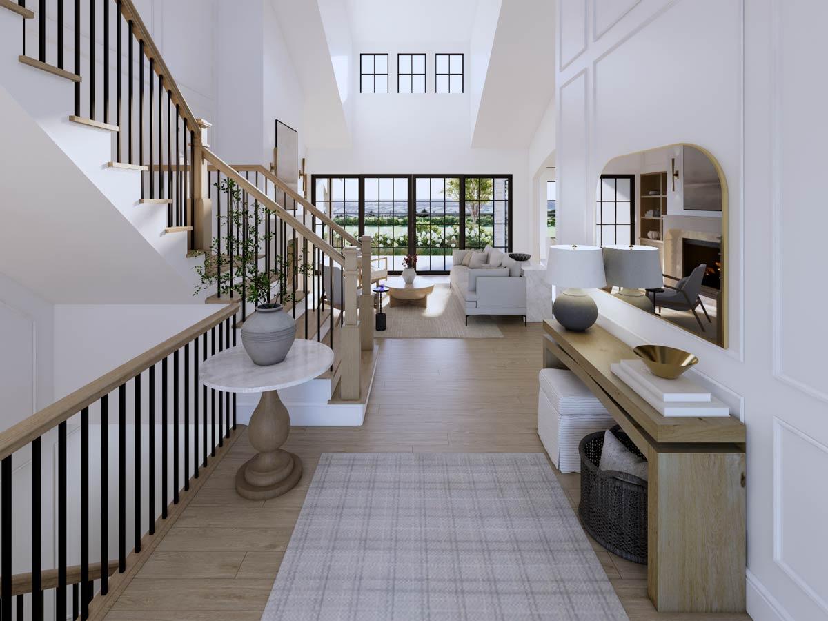 Plan 270124AF: Elegant Modern Transitional House Plan with Primary Suite and Flexible In-Law Suite - Image #8 - European, Transitional