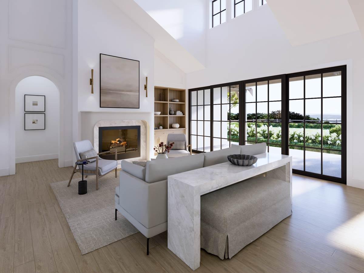 Plan 270124AF: Elegant Modern Transitional House Plan with Primary Suite and Flexible In-Law Suite - Image #15 - European, Transitional