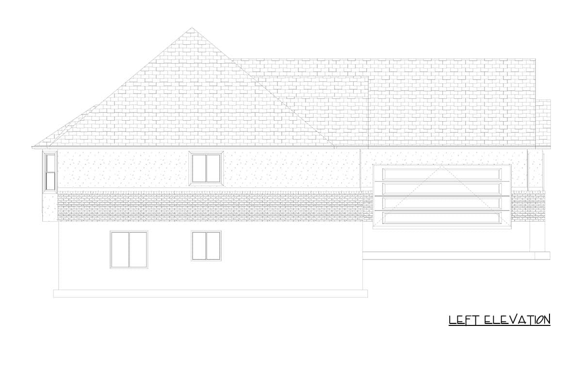 Plan 61679UT: Traditional Ranch House Plan with Courtyard Garage and Flexible Living Spaces - Image #9 - Ranch, Traditional