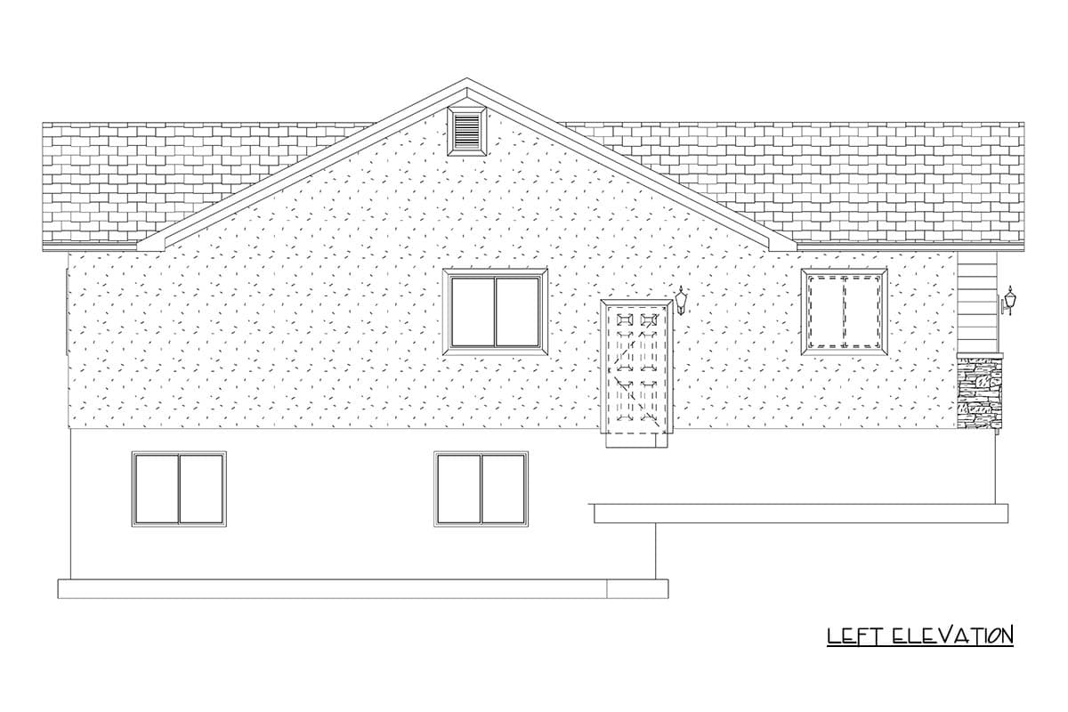 Plan 61680UT: Traditional Cottage House Plan with 2 Beds and Covered Porch - Image #9 - Cottage, Ranch, Traditional