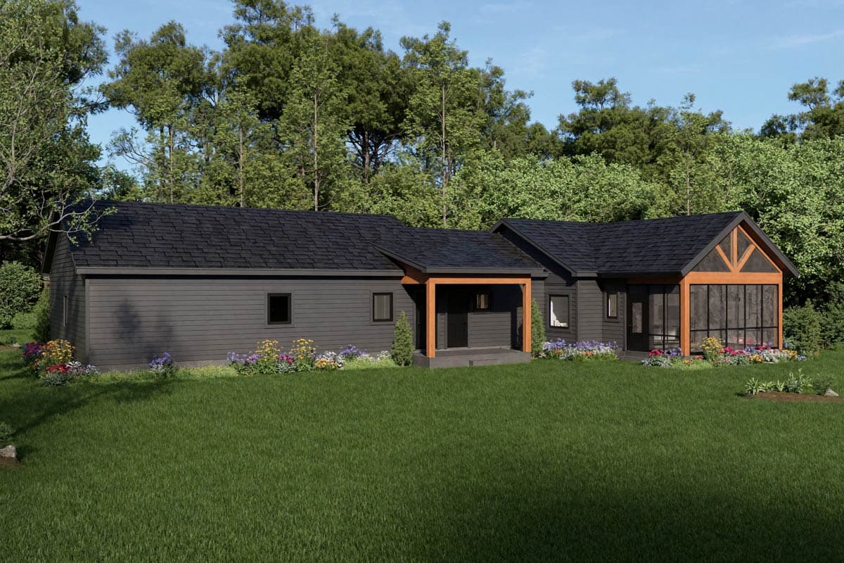 Plan 680630VR: Mountain Craftsman 2-Bedroom House Plan with Expansive 3-Car Garage - Image #9 - Barndominium, Country, Craftsman, Mountain, Ranch