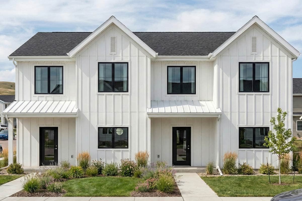 Plan image - 623579DJ:Modern Farmhouse 8-Bedroom Duplex Plan with Expansive Great Rooms