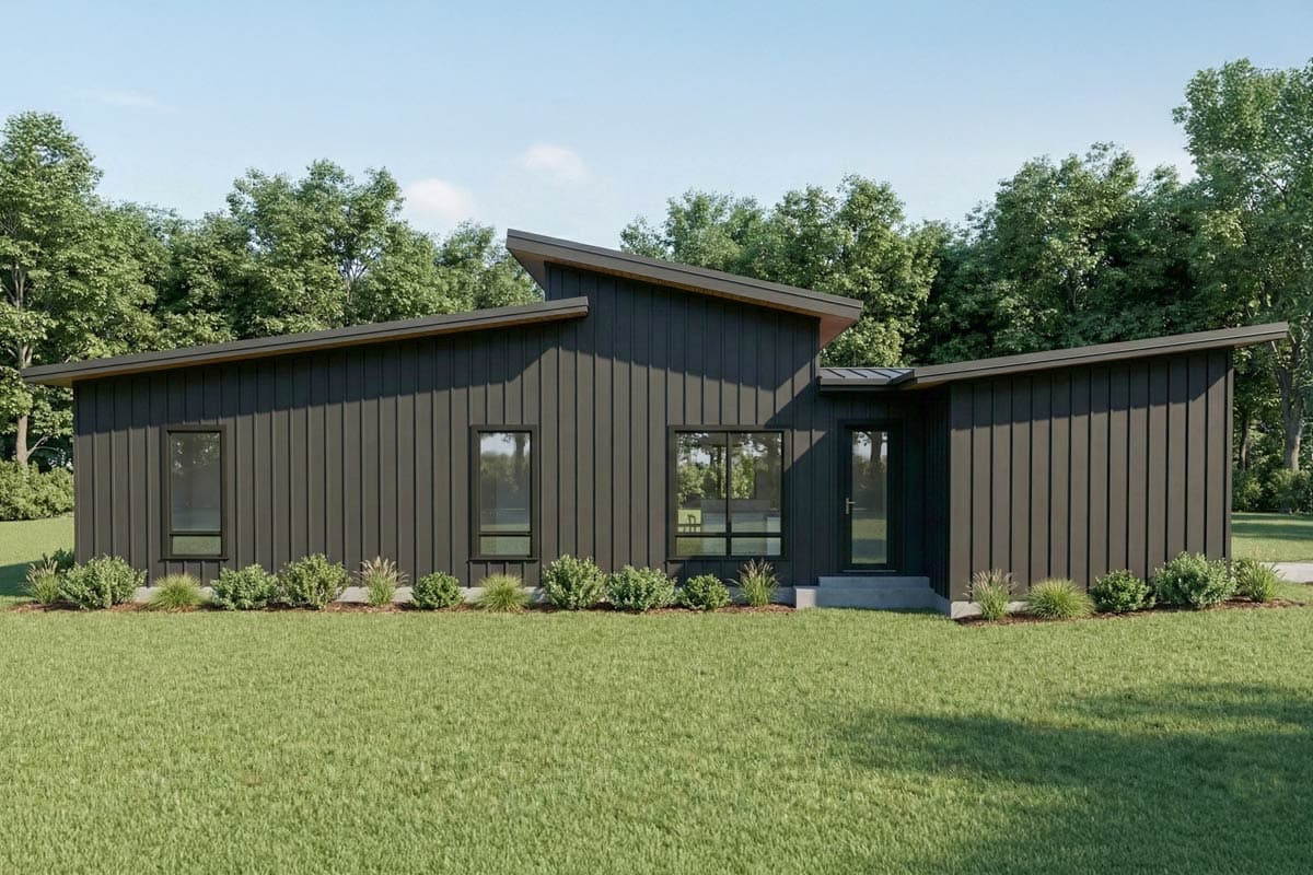 Plan 70940MK: Modern 3 Bed, 2 Bath House Plan with Butler Pantry - Image #9 - Contemporary, Modern