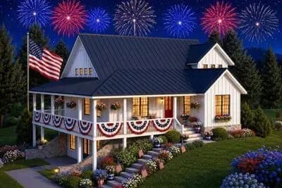 Mountain Country House Plan with Wrap-Around Porch and Main Level Master