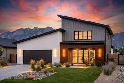 Modern 4-Bedroom House Plan with Main Level Primary Suite and Loft