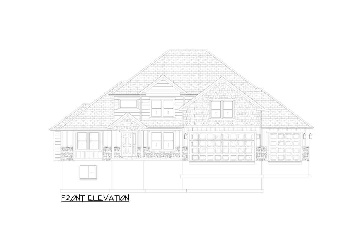 Plan 61682UT: Traditional House Plan: 4 Beds, First Floor Master, Two-Story Great Room - Image #25 - Traditional