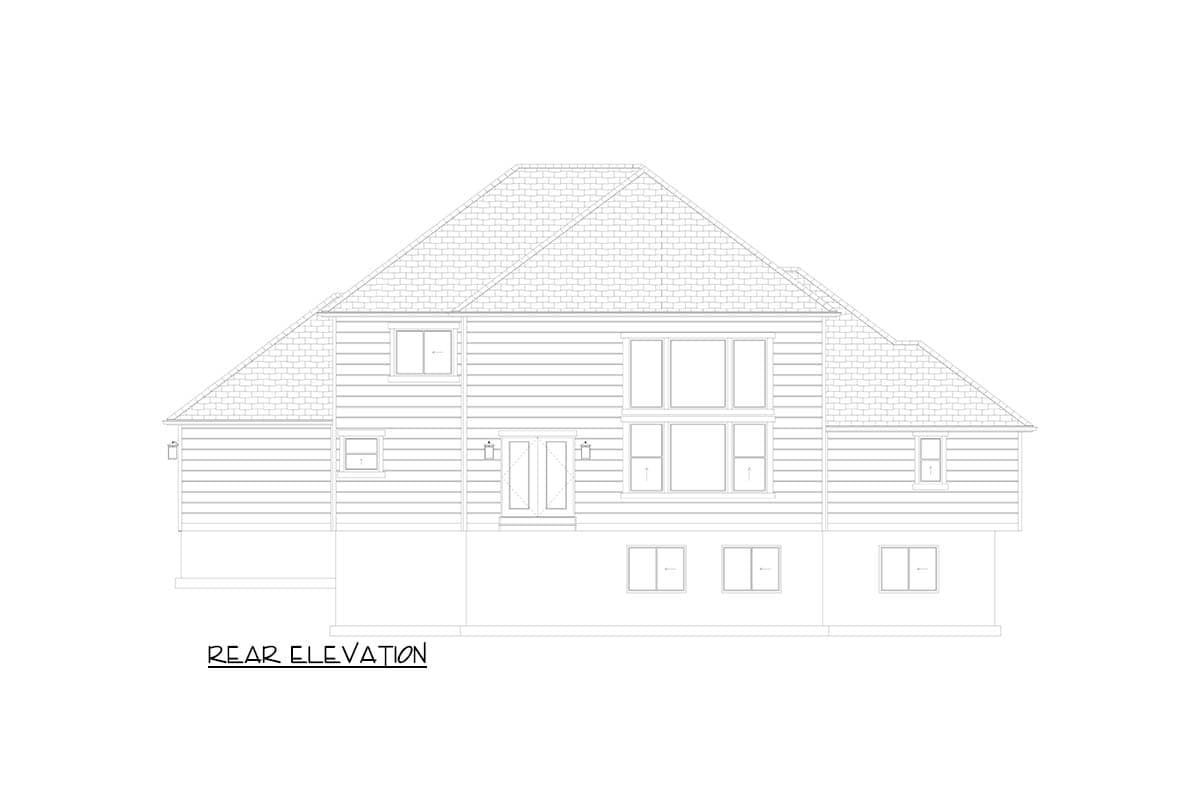 Plan 61682UT: Traditional House Plan: 4 Beds, First Floor Master, Two-Story Great Room - Image #26 - Traditional