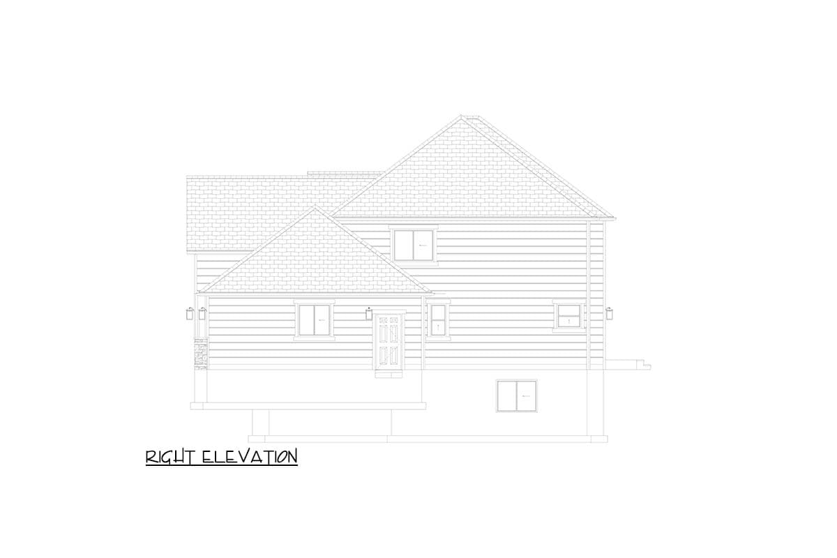 Plan 61682UT: Traditional House Plan: 4 Beds, First Floor Master, Two-Story Great Room - Image #27 - Traditional