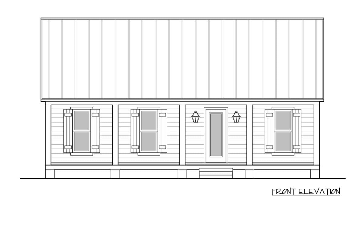Plan 125013LEW: Modern Ranch Cabin House Plan with Split Bedrooms and Vaulted Living - Image #5 - Cabin, Country, Ranch