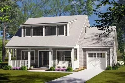 Charming Craftsman Cottage House Plan with Main Level Master Suite