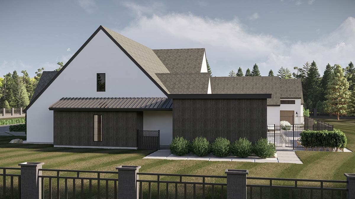 Plan 623583DJ: Grand 5-Bedroom Modern Farmhouse House Plan with 5-Car Garage - Image #7 - Contemporary, Modern Farmhouse, New American, Transitional