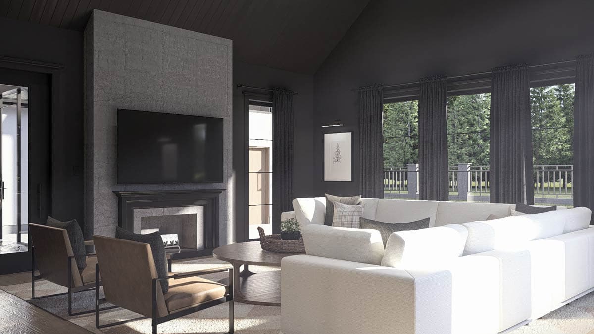 Plan 623583DJ: Grand 5-Bedroom Modern Farmhouse House Plan with 5-Car Garage - Image #17 - Contemporary, Modern Farmhouse, New American, Transitional