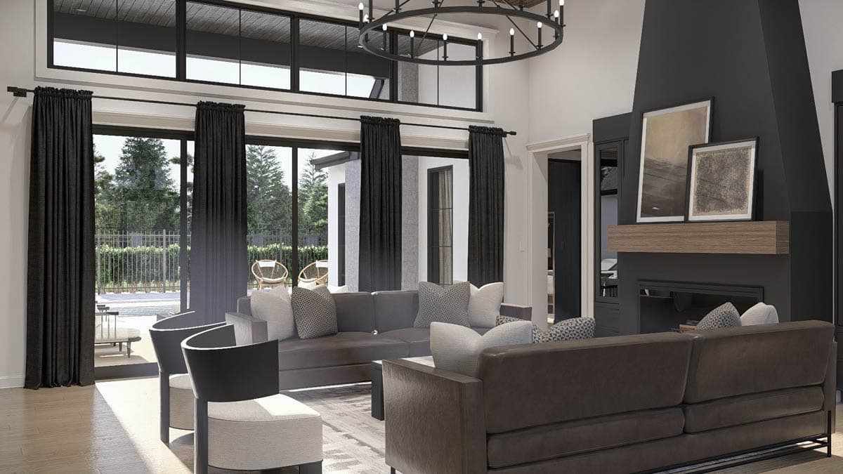 Plan 623583DJ: Grand 5-Bedroom Modern Farmhouse House Plan with 5-Car Garage - Image #19 - Contemporary, Modern Farmhouse, New American, Transitional