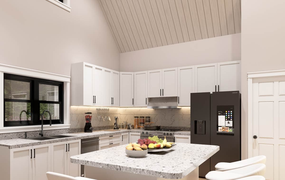 Plan 680637VR: Modern Farmhouse House Plan with Two-Story Great Room and Wrap-Around Porch - Image #8 - Modern Farmhouse, New American